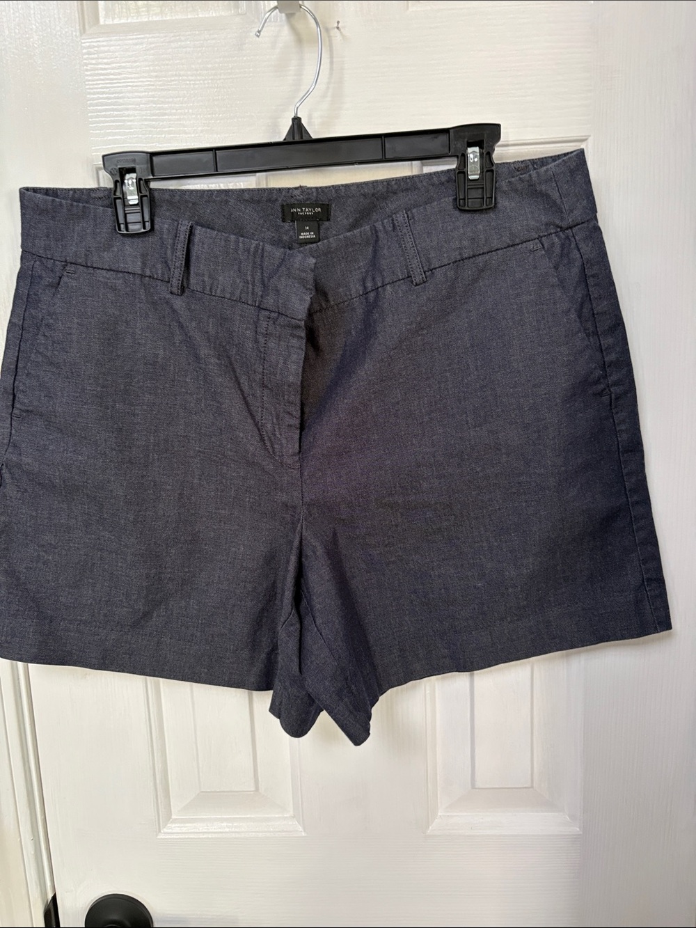 Ann Taylor Dark Navy Tailored Bermuda Shorts